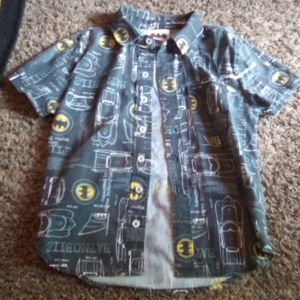 Batman polo butting up shirt.